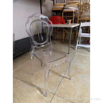 Stacking Clear Resin Hotel Furniture Plastic Chiavari Chair